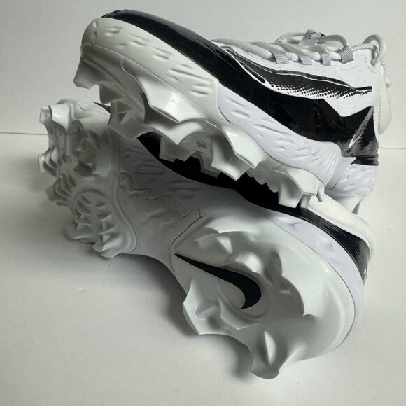 Nike Men’s Alpha Huarache Low Baseball Cleat White Size 14 M main image 4